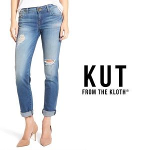 KUT//KLOTH Mid Rise Boyfriend “Catherine” Jean